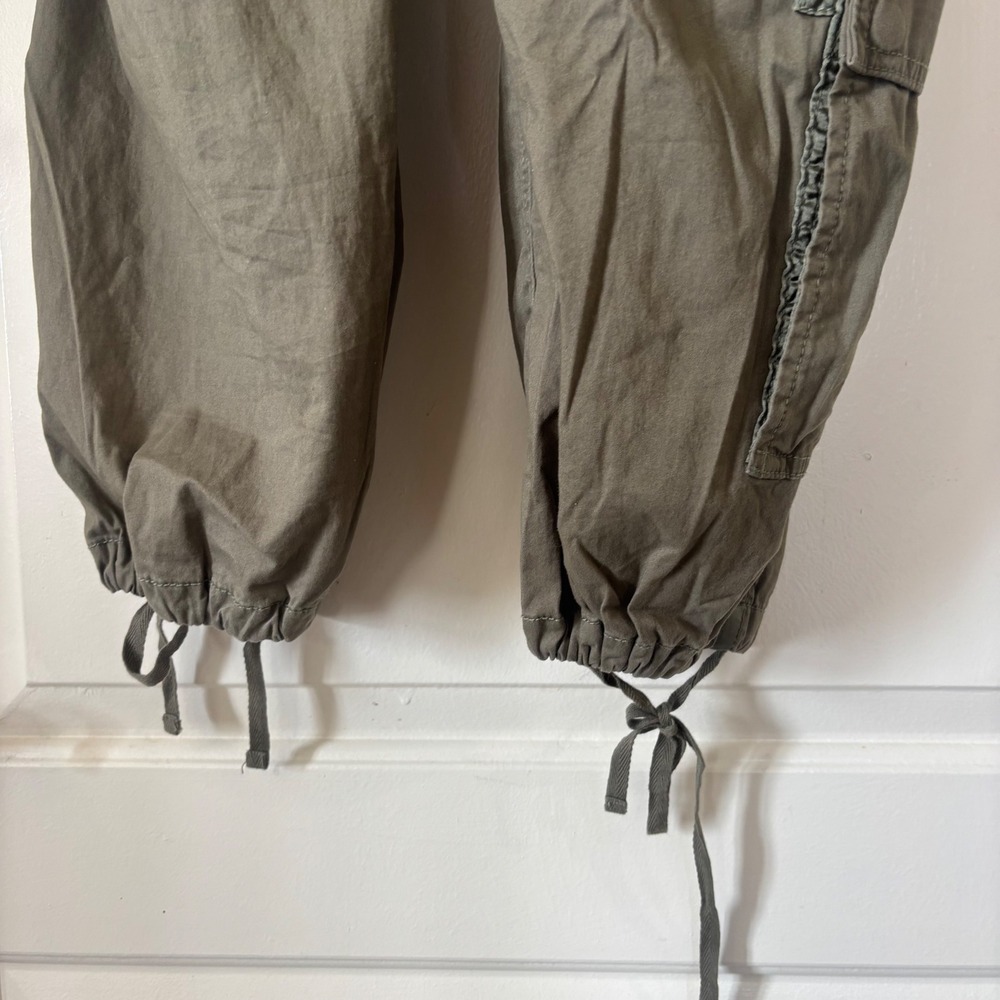 y2k Abercrombie & Fitch Mens Cargo Pants Olive Green Utility Paratrooper 32 - Picture 5 of 10